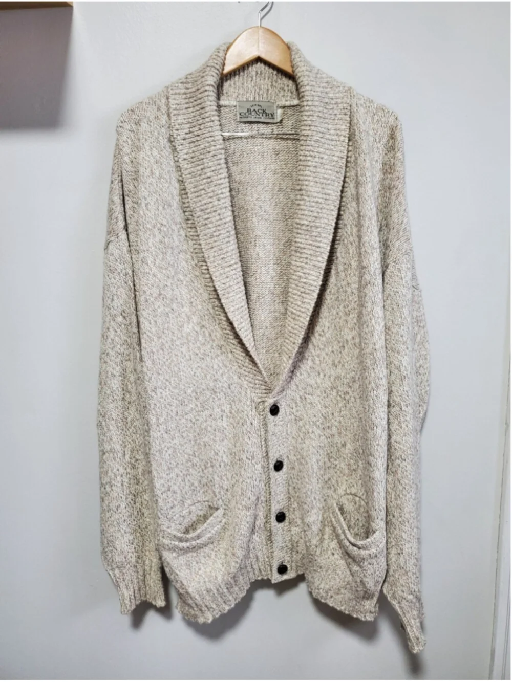 Vintage Men's Shawl Collar Cardigan Sweater 2XLT